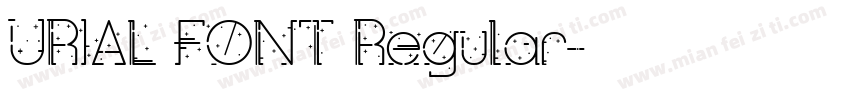 URIAL FONT Regular字体转换